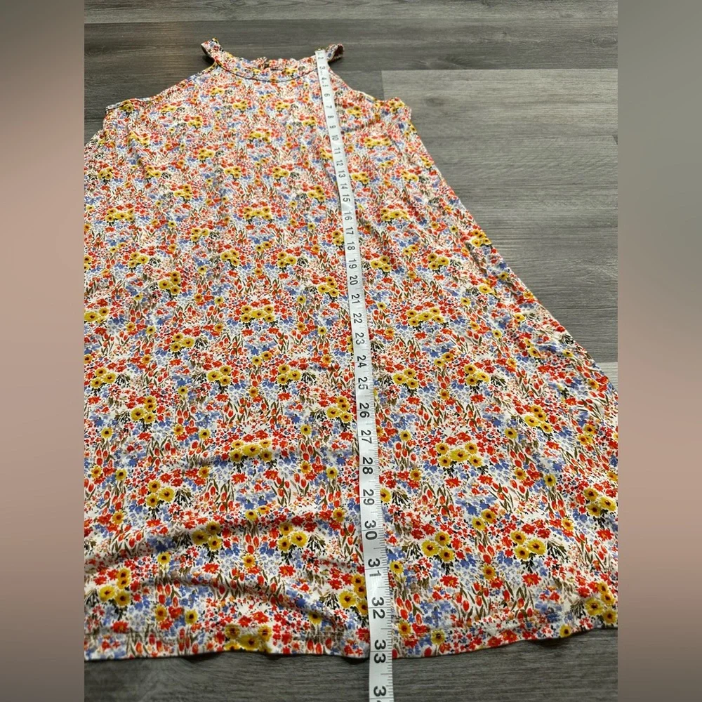 LOFT Outlet Multicolor Floral Jersey Swing Tank Mini Dress - Picture 4 of 7